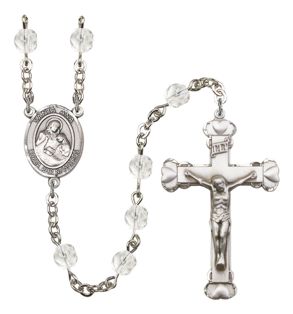 Santa Ana Rosary - 6MM Fire Polished Beads (8002SPSS)