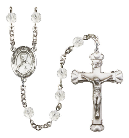 St. Andre Bessette Rosary - 6MM Fire Polished Beads (8424SS)