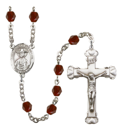 St. Andrew Kim Taegon Rosary - 6MM Fire Polished Beads (8373SS)