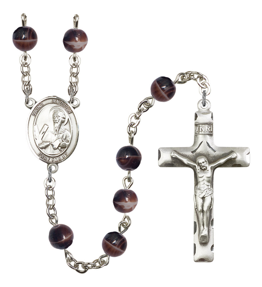 St. Andrew The Apostle Rosary - 6 Bead Options (8000SS)