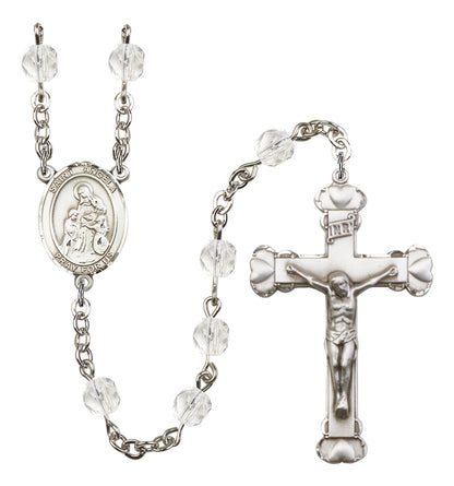 St. Angela Merici Rosary - 6MM Fire Polished Beads (8284SS)