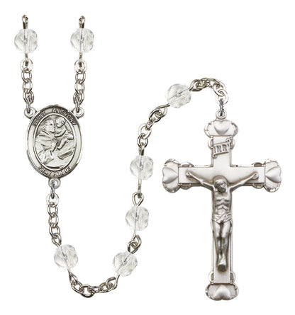 St. Anthony of Padua Rosary - 6MM Fire Polished Beads (8004SS)