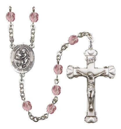 San Antonio Rosary - 6MM Fire Polished Beads (8004SPSS)