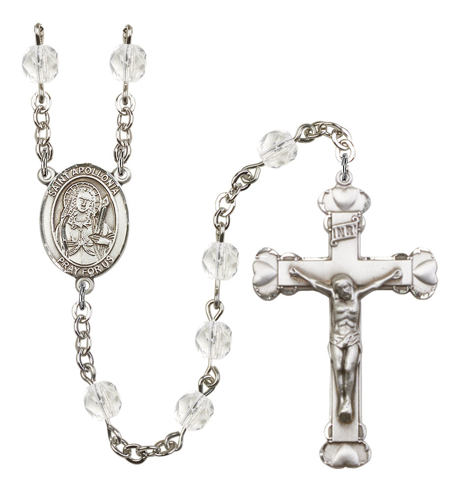 St. Apollonia Rosary - 6MM Fire Polished Beads (8005SS)