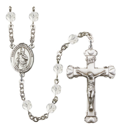 St. Augustine of Hippo Rosary - 6MM Fire Polished Beads (8202SS)