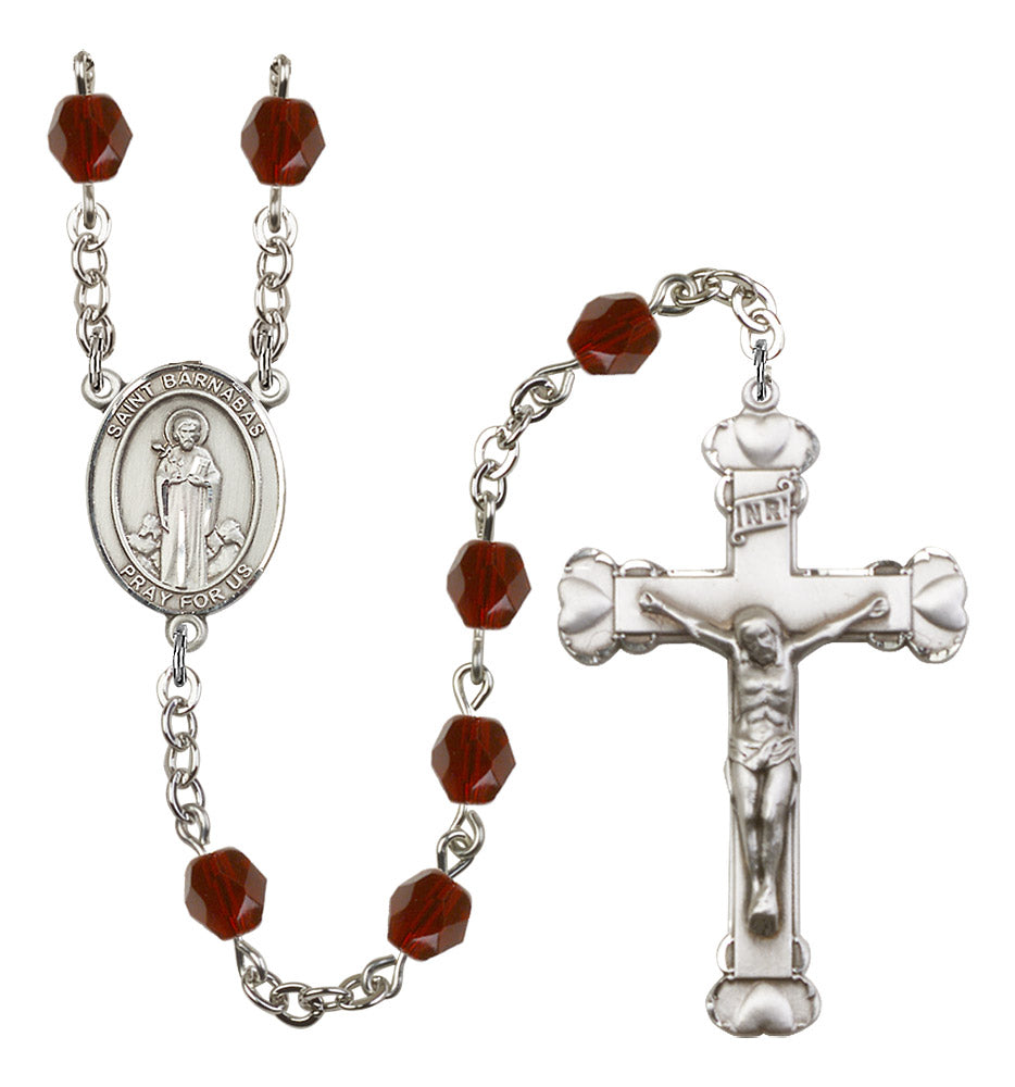 St. Barnabas Rosary - 6MM Fire Polished Beads (8216SS)
