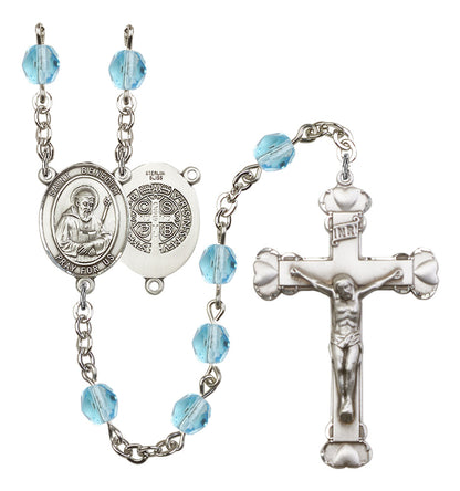 St. Benedict Rosary - 6MM Fire Polished Beads (8008SS)