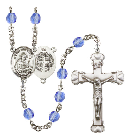 St. Benedict Rosary - 6MM Fire Polished Beads (8008SS)