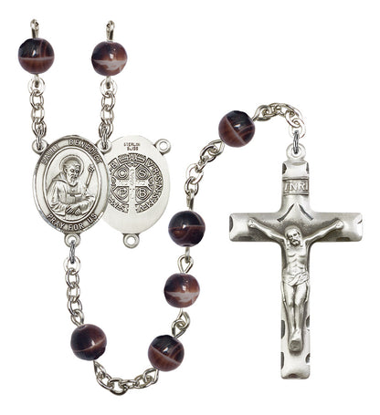 St. Benedict Rosary - 6 Bead Options (8008SS)