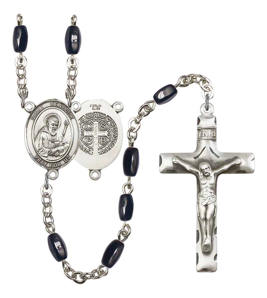 St. Benedict Rosary - 6 Bead Options (8008SS)