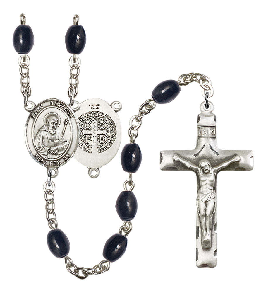 St. Benedict Rosary - 6 Bead Options (8008SS)