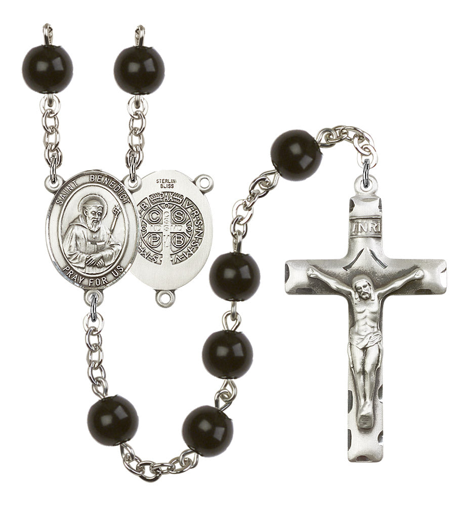 St. Benedict Rosary - 6 Bead Options (8008SS)