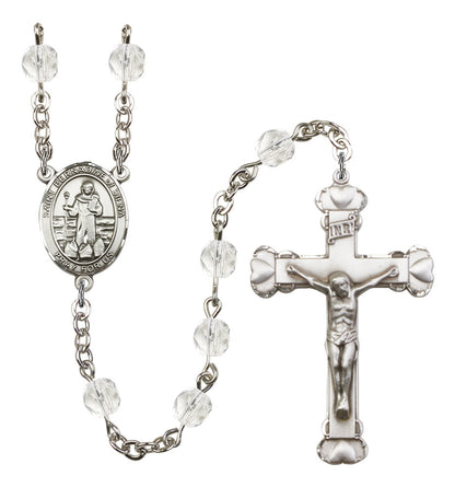 St. Bernadine of Sienna Rosary - 6MM Fire Polished Beads (8387SS)