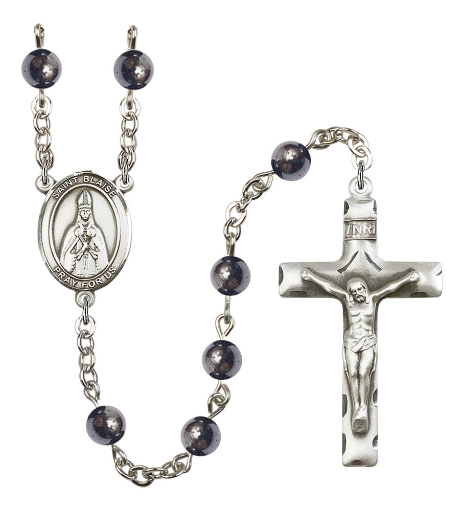 St. Blaise Rosary - 6 Bead Options (8010SS)