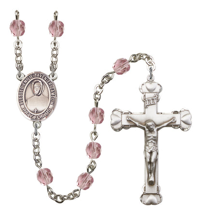Blessed Emilie Tavernier Gamelin Rosary - 6MM Fire Polished Beads (8437SS)