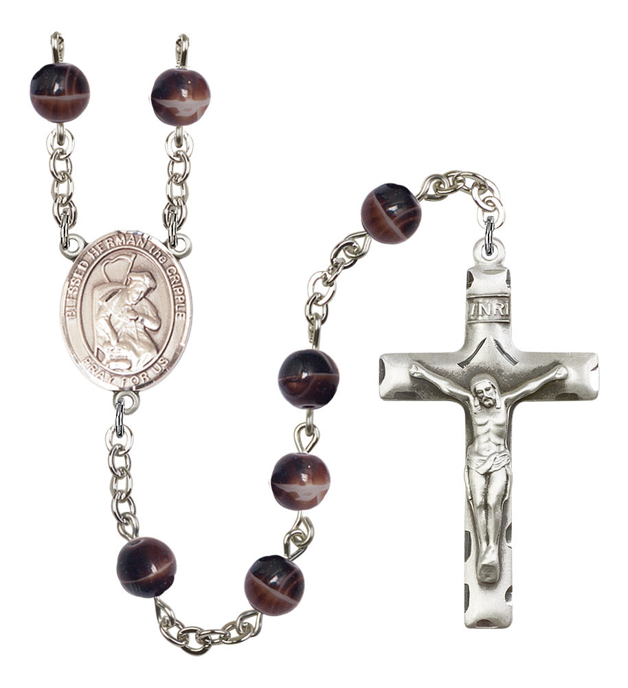 Blessed Herman The Cripple Rosary - 6 Bead Options (8403SS)