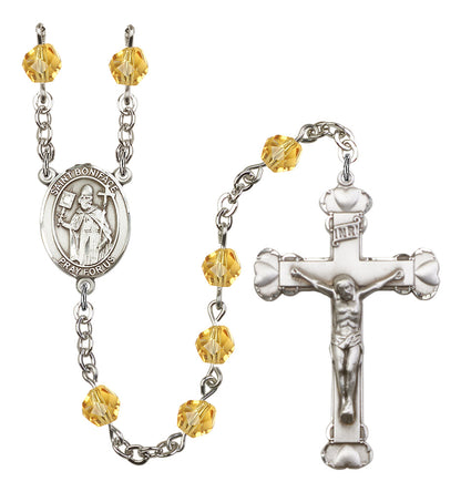St. Boniface Rosary - 6MM Fire Polished Beads (8009SS)