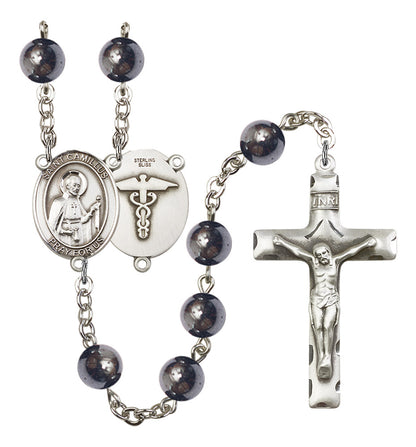St. Camillus Nurse Rosary - 6 Bead Options (8019SS9)