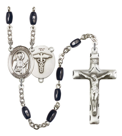 St. Camillus Nurse Rosary - 6 Bead Options (8019SS9)