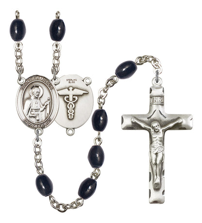 St. Camillus Nurse Rosary - 6 Bead Options (8019SS9)
