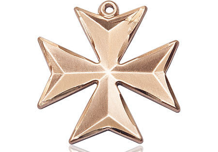 14kt Gold Maltese Cross Pendant