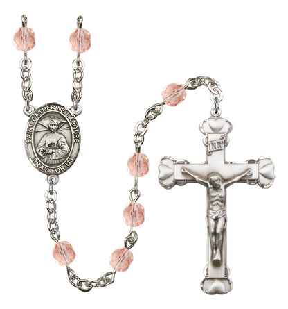 St. Catherine Laboure Rosary - 6MM Fire Polished Beads (8021SS)