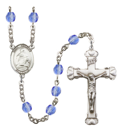 St. Charles Borromeo Rosary - 6MM Fire Polished Beads (8020SS)