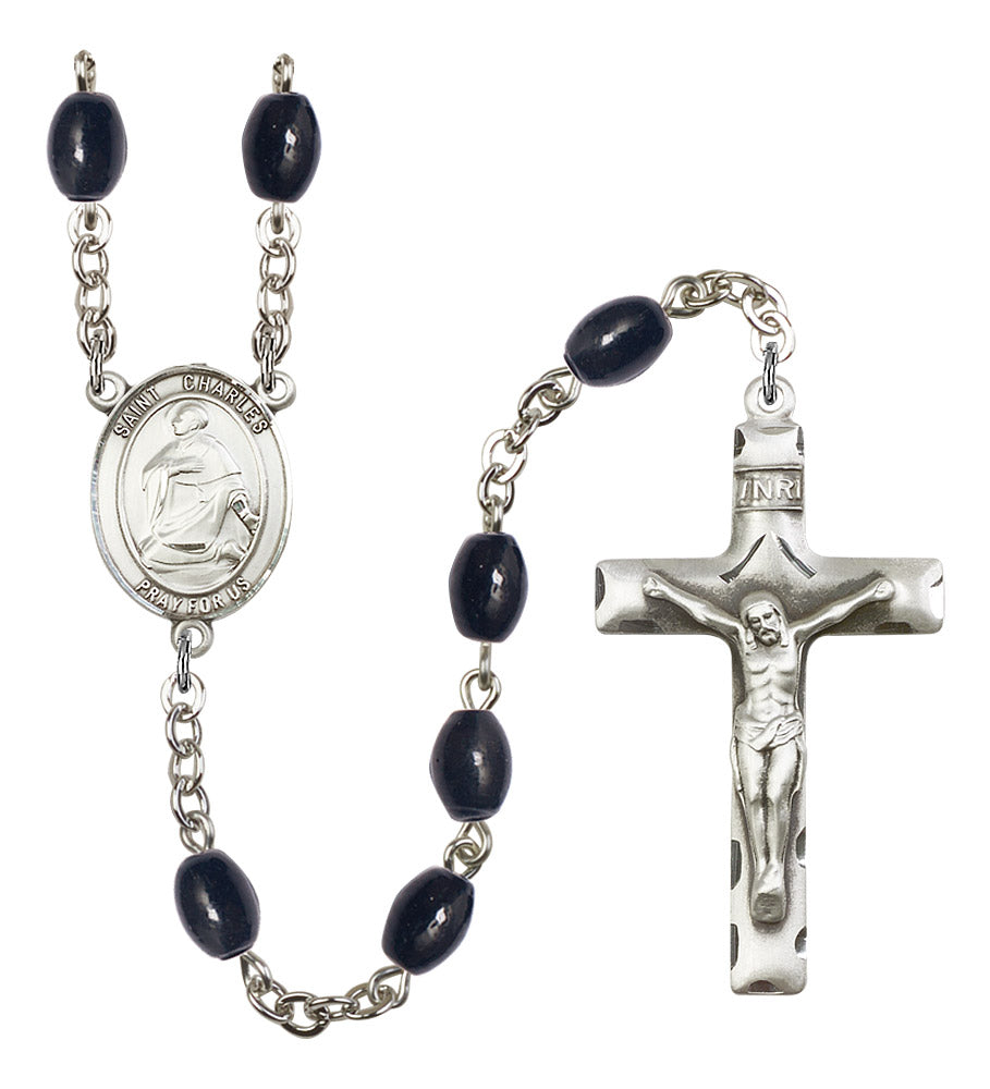 St. Charles Borromeo Rosary - 6 Bead Options (8020SS)