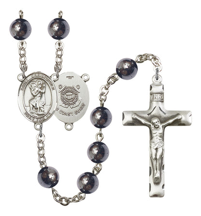 St. Christopher / Coast Guard Rosary - 6 Bead Options (8022S3SS)