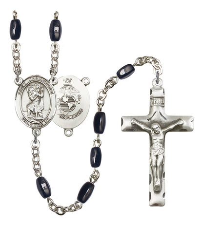 St. Christopher / Marines Rosary - 6 Bead Options (8022S4SS)