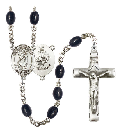 St. Christopher / Marines Rosary - 6 Bead Options (8022S4SS)