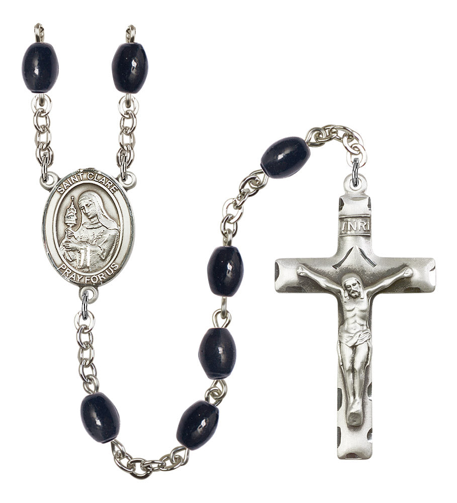 St. Clare of Assisi Rosary - 6 Bead Options (8028SS)