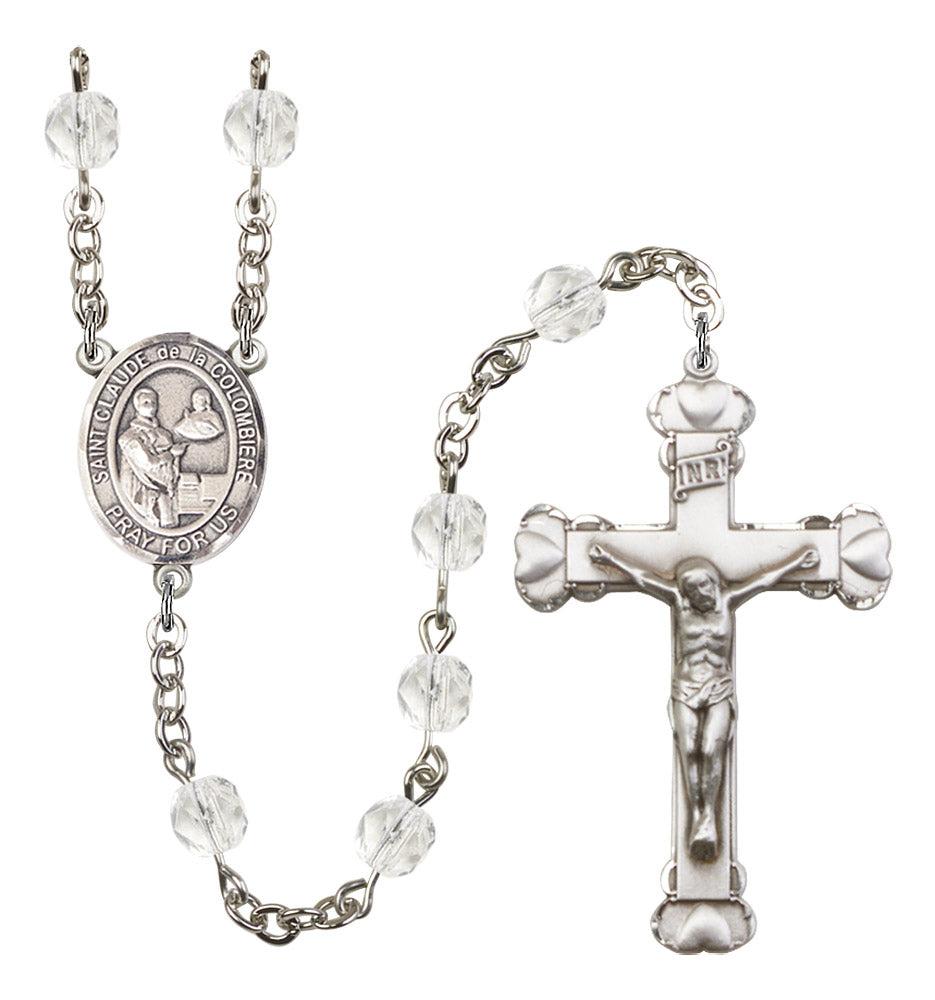 St. Claude De La Colombiere Rosary - 6MM Fire Polished Beads (8432SS)
