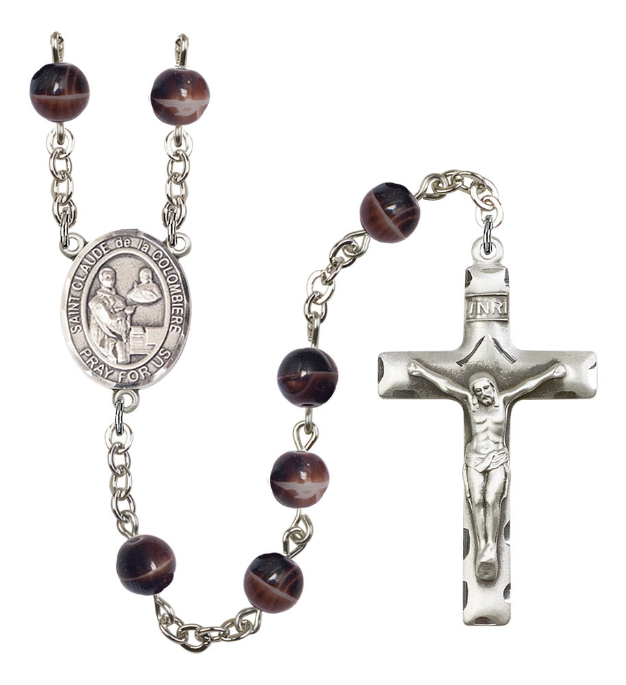 St. Claude De La Colombiere Rosary - 6 Bead Options (8432SS)