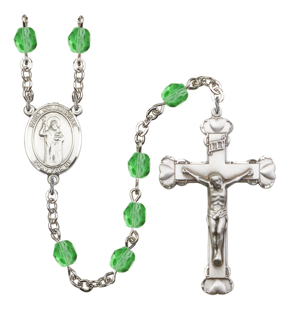 St. Columbkille Rosary - 6MM Fire Polished Beads (8399SS)