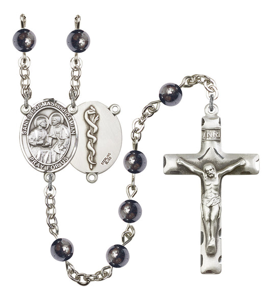 Sts. Cosmas & Damian / Doctors Rosary - 6 Bead Options (8132SS8)