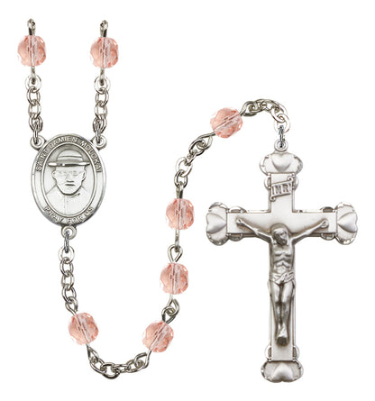 St. Damien of Molokai Rosary - 6MM Fire Polished Beads (8412SS)
