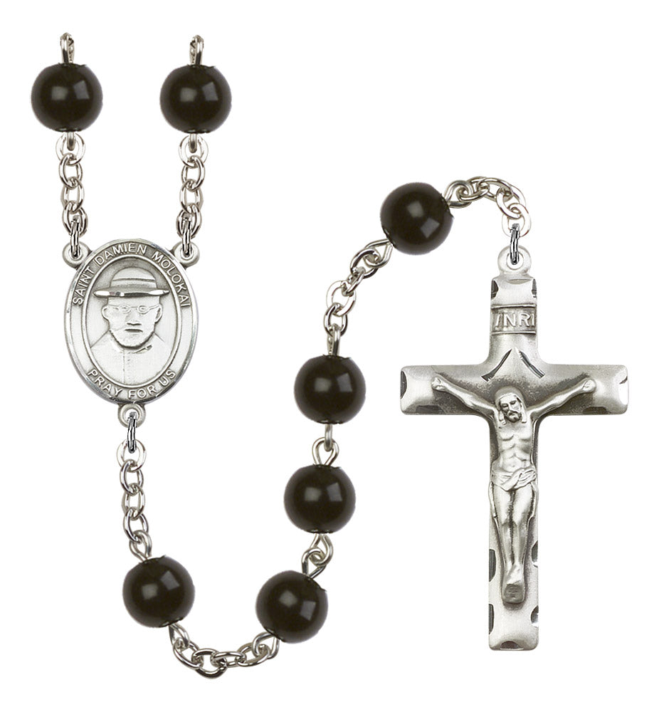 St. Damien of Molokai Rosary - 6 Bead Options (8412SS)