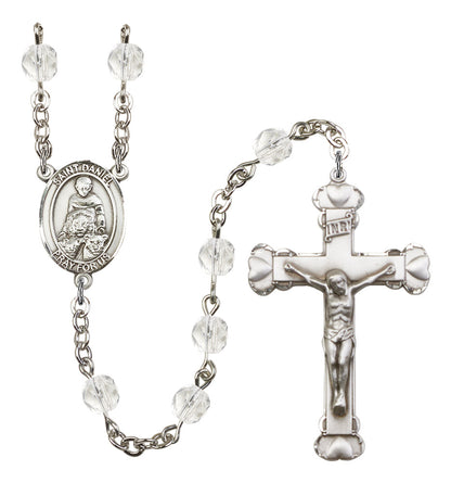 St. Daniel Rosary - 6MM Fire Polished Beads (8024SS)