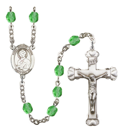St. Dominic Savio Rosary - 6MM Fire Polished Beads (8227SS)