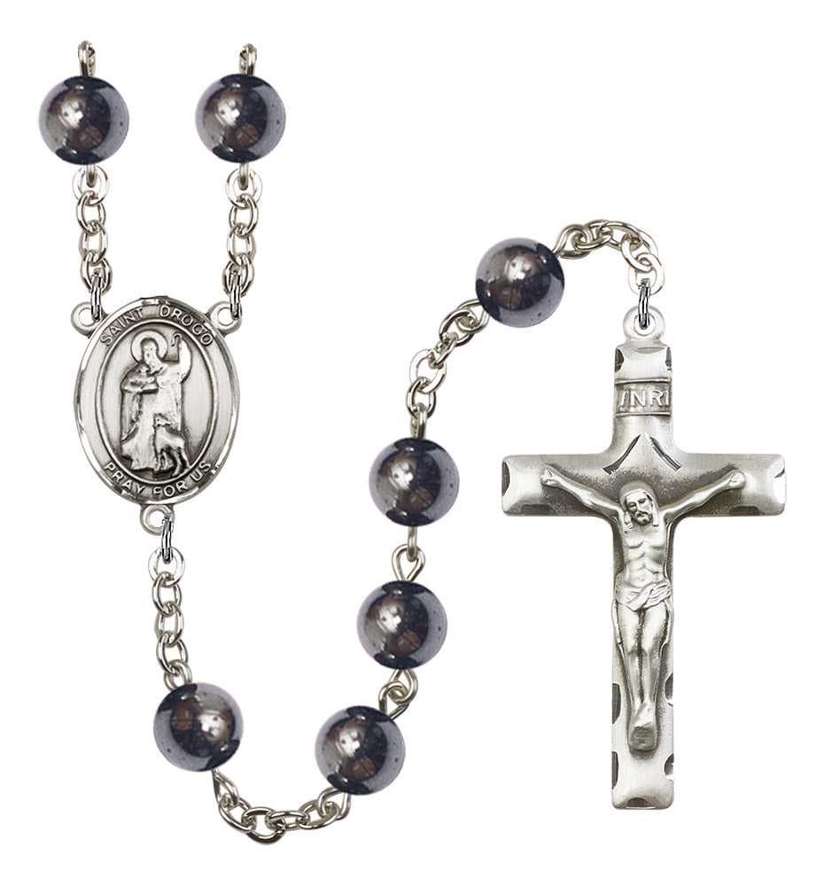 St. Drogo Rosary - 6 Bead Options (8386SS)