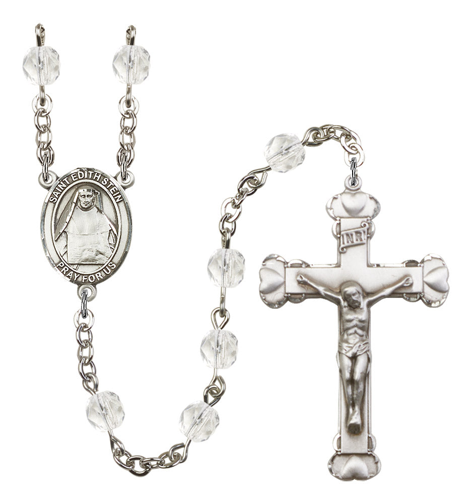 St. Edith Stein Rosary - 6MM Fire Polished Beads (8103SS)