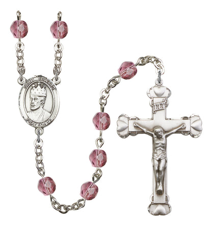 St. Edward The Confessor Rosary - 6MM Fire Polished Beads (8026SS)