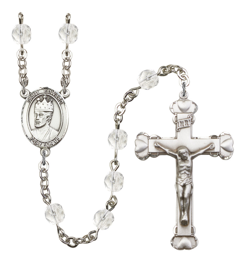 St. Edward The Confessor Rosary - 6MM Fire Polished Beads (8026SS)