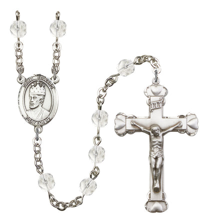St. Edward The Confessor Rosary - 6MM Fire Polished Beads (8026SS)