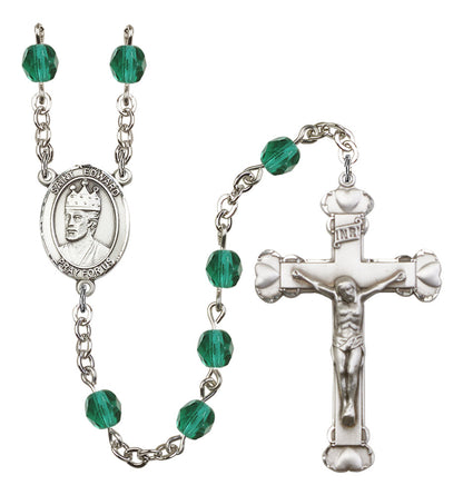 St. Edward The Confessor Rosary - 6MM Fire Polished Beads (8026SS)
