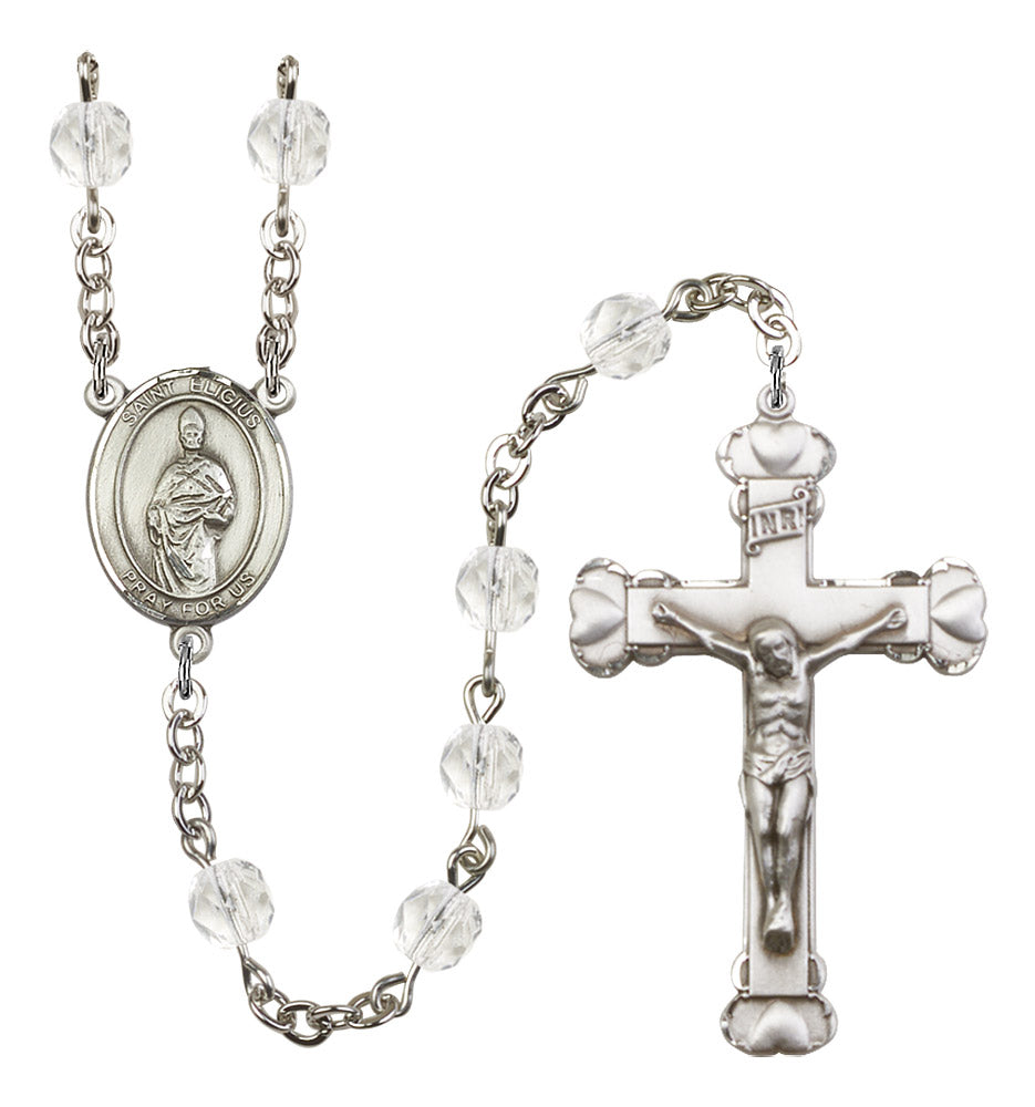 St. Eligius Rosary - 6MM Fire Polished Beads (8402SS)