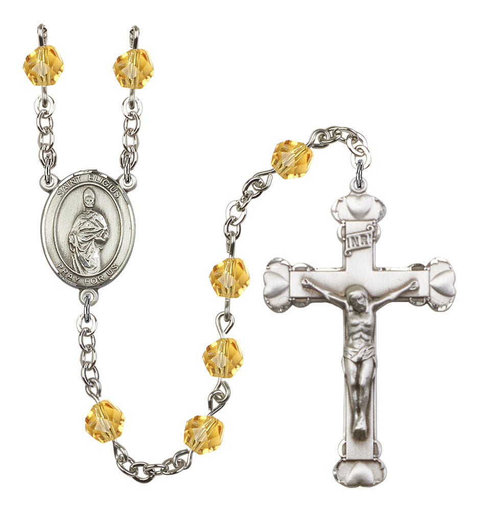St. Eligius Rosary - 6MM Fire Polished Beads (8402SS)