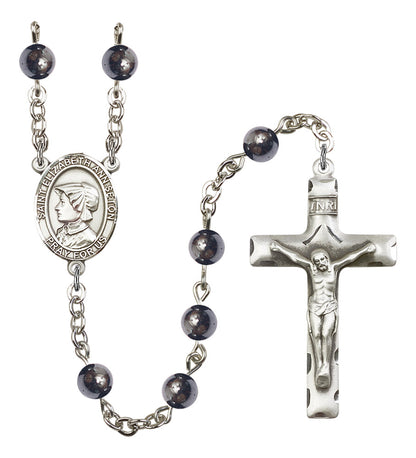 St. Elizabeth Ann Seton Rosary - 6 Bead Options (8224SS)