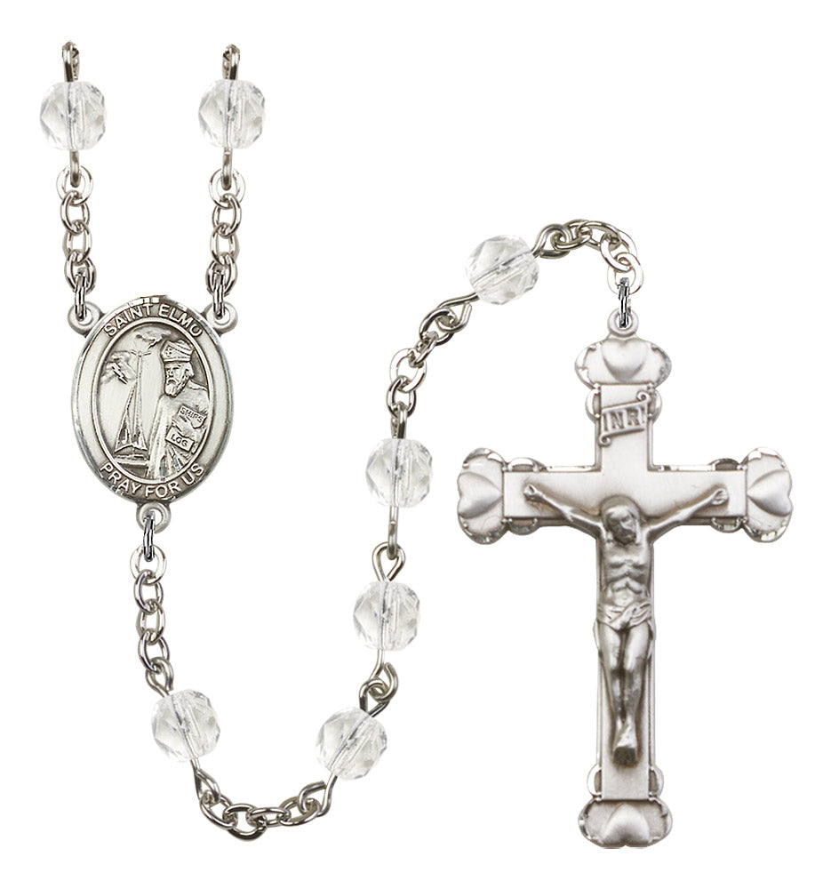 St. Elmo Rosary - 6MM Fire Polished Beads (8031SS)